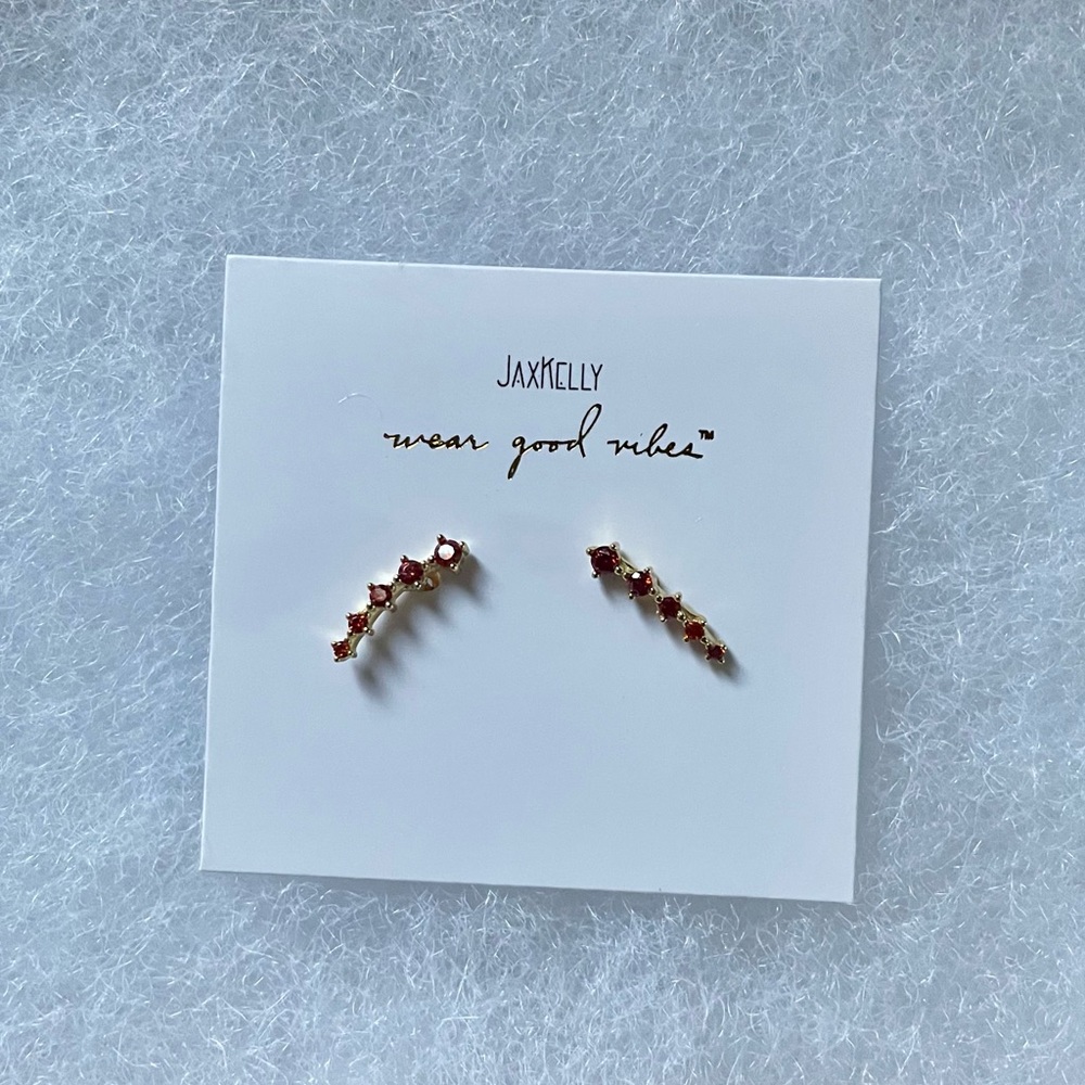 Jax Kelly Amber Crawler earrings NIB!